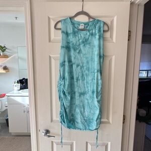 PINK Victoria's Secret Blue Tie-Dye Top